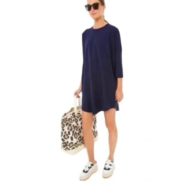 Tuckernuck x Pomander Place | Sue Sweatshirt Dress Navy Blue Size M/L Classic - Picture 1 of 11